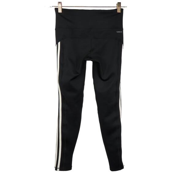 Adidas Climalite High Rise Triple Stripe Leggings Small - Picture 3 of 6